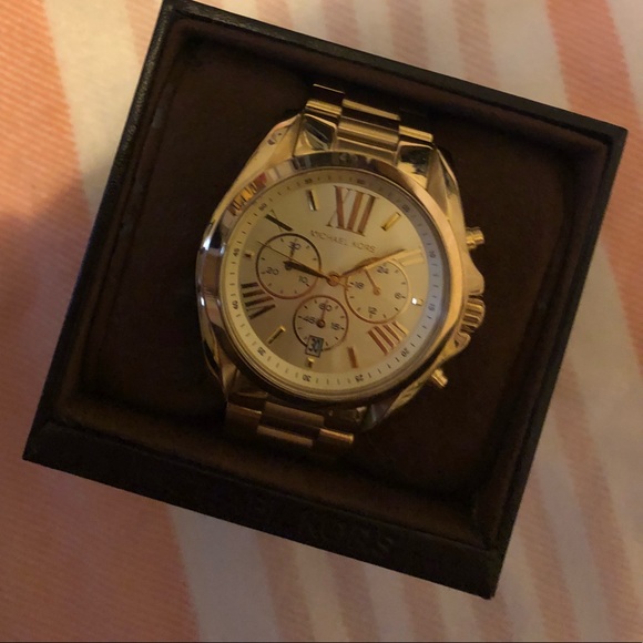 NWT MK gold watch main image 2